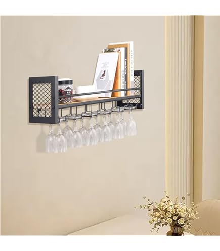 Amazon｜ワイングラスラック、壁掛けウイスキーワイングラス